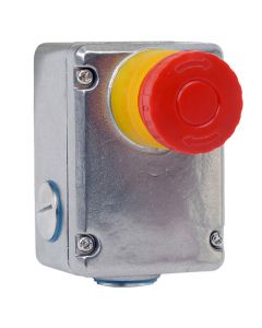 Stainless Steel E Stop 2N/O + 2N/C M20 Rectangular